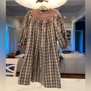 Absolutely gorgeous plaid smocked dress. L
